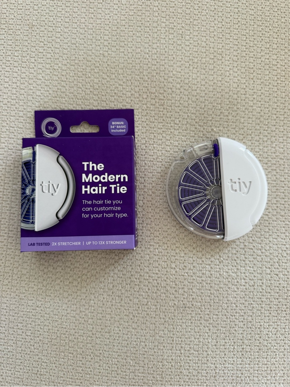 2 Pack Purple TIY - Modern Hair Tie